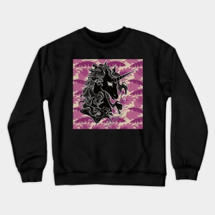 Black unicorn Crewneck Sweatshirt